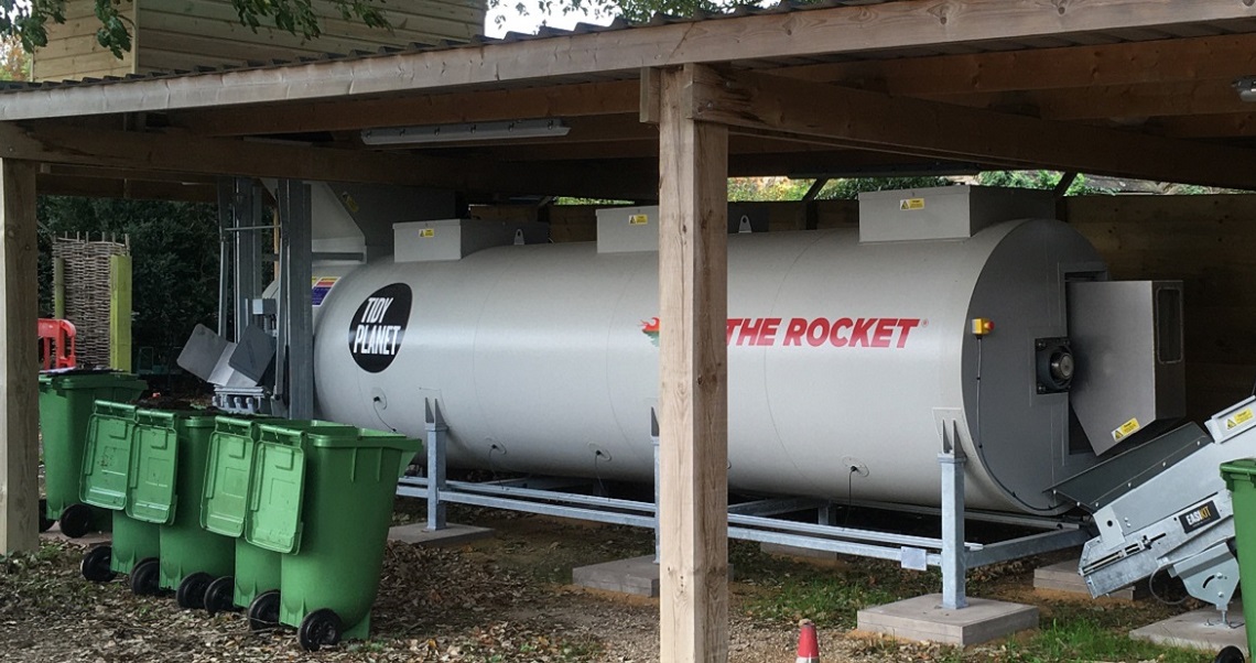 An A1200 Food Waste Rocket Composter